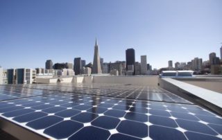 Castaways Energy Commercial Solar array on a business rooftop.