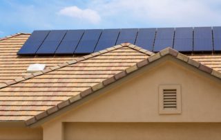 Castaways Energy Residential Solar array on a house rooftop.