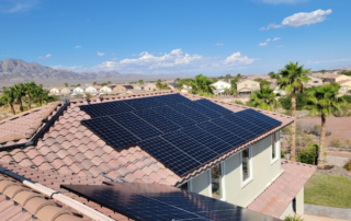 Castaways Energy Residential Solar array on a house rooftop.