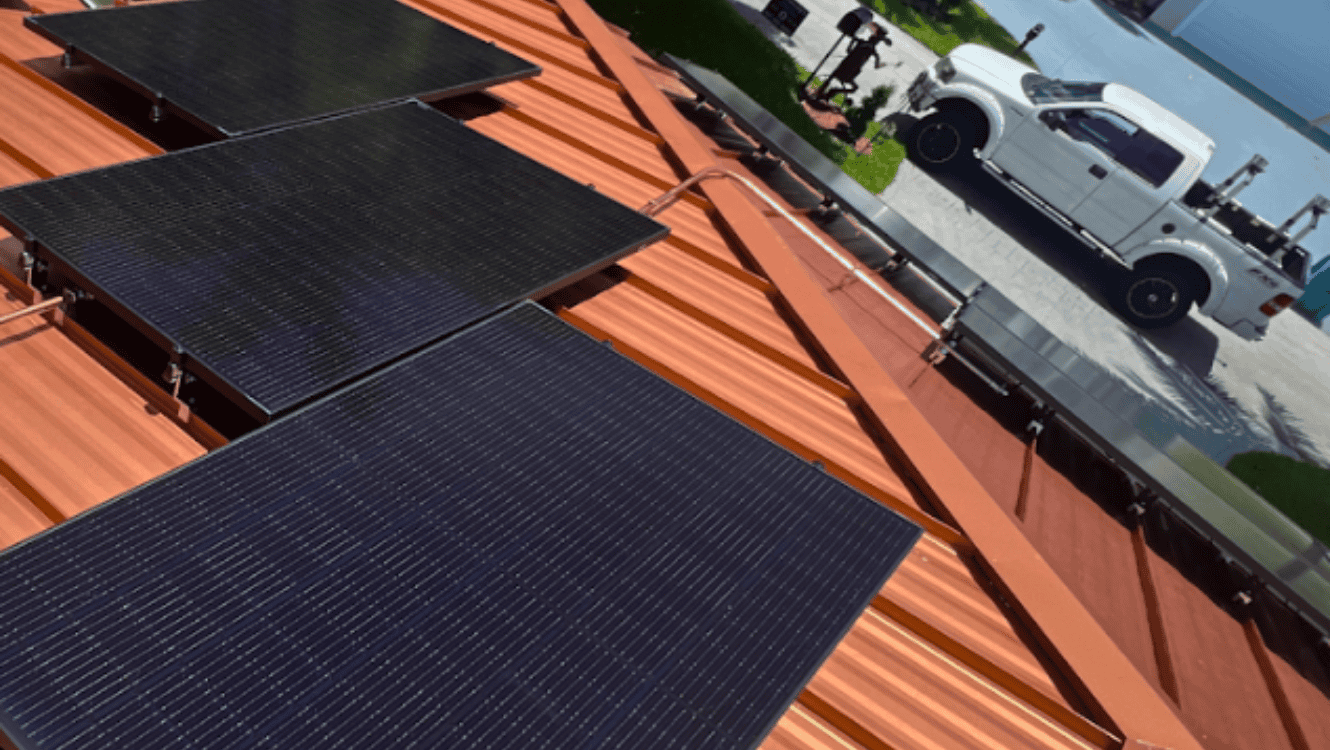 Eco-friendly residential solar installation at Hoffberger's by Castaways Energy