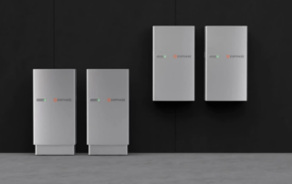 Home energy storage units installed on a wall